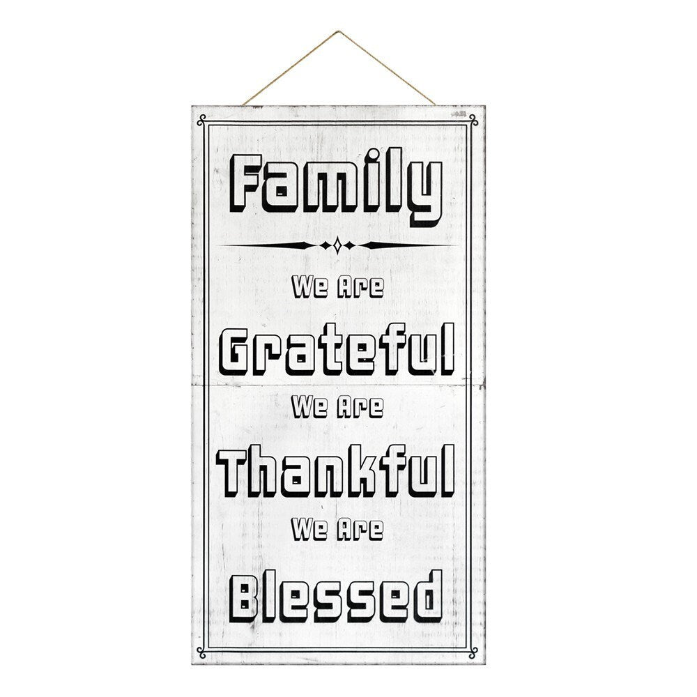 Add a touch of warmth to your home with this charming 36in wooden family sign