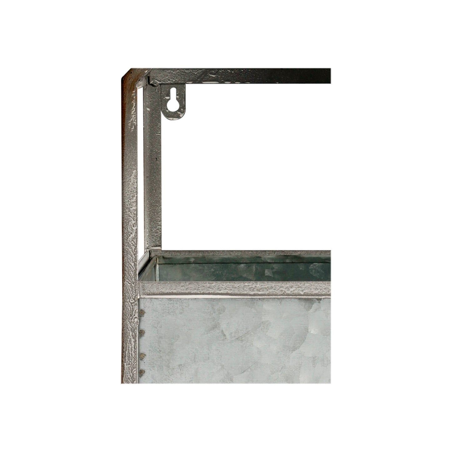 Set of 2 Metal House Shaped Planters, Rustic Home Decor