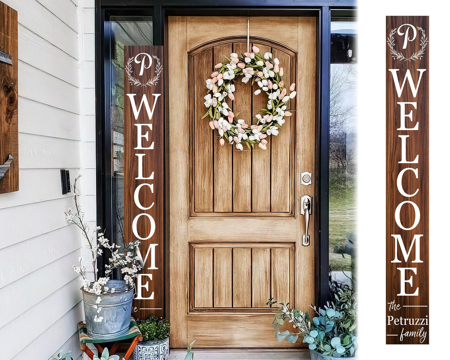 72in Personalized Text Porch Sign, Welcome Sign Front Door, Farmhouse Welcome Sign, Front Porch Sign, Housewarming Gift, Porch Decor