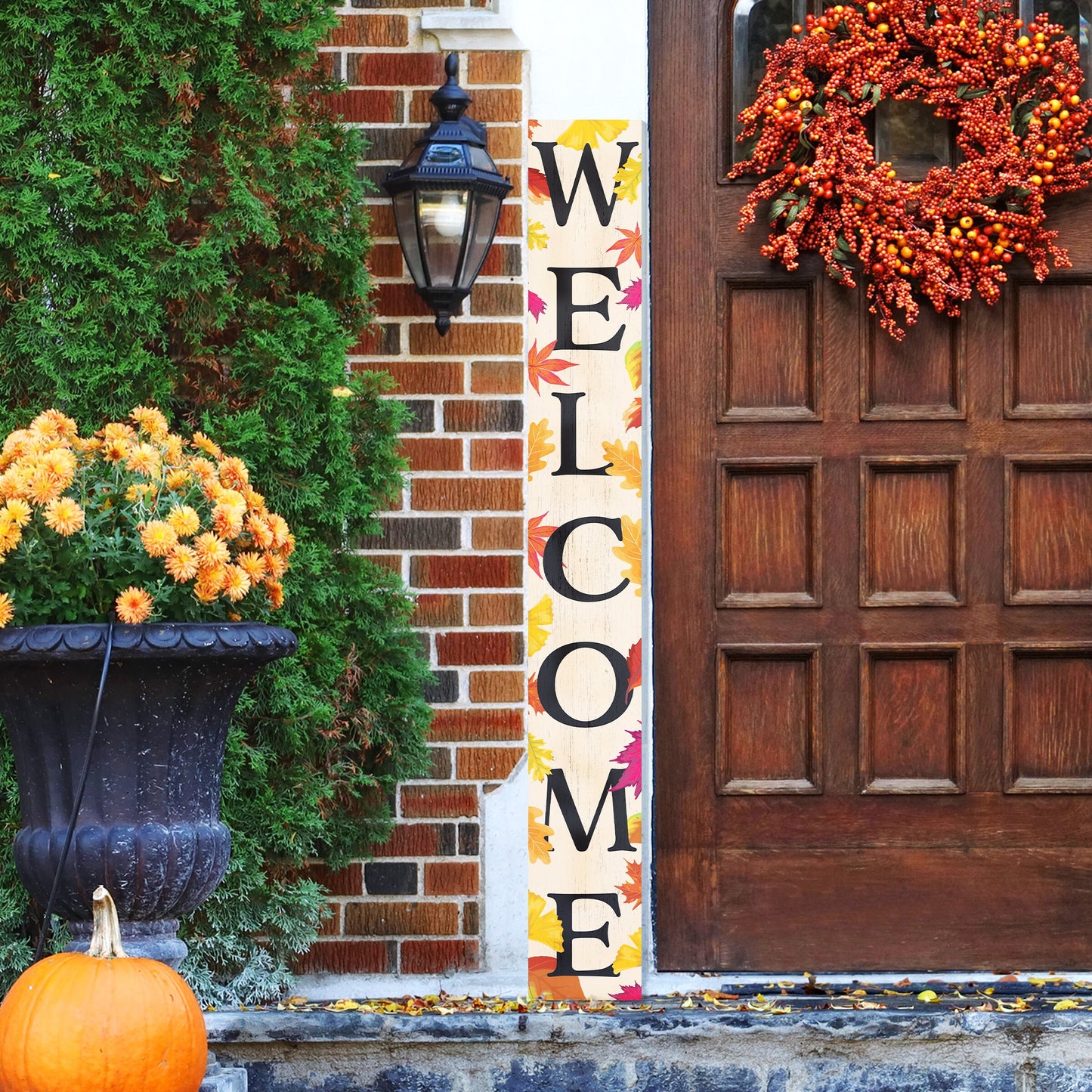 72in Fall Welcome Sign | Front Door Display | Perfect for Porch Decor | Ideal for Autumn Celebrations