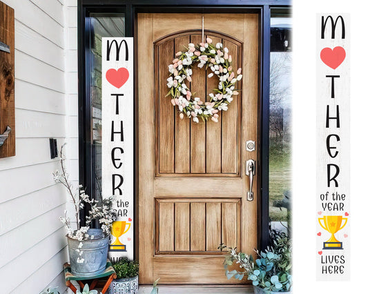 72in Rustic Welcome Sign | Porch/Patio Decor | Mother's Day Wooden Porch Sign Standing