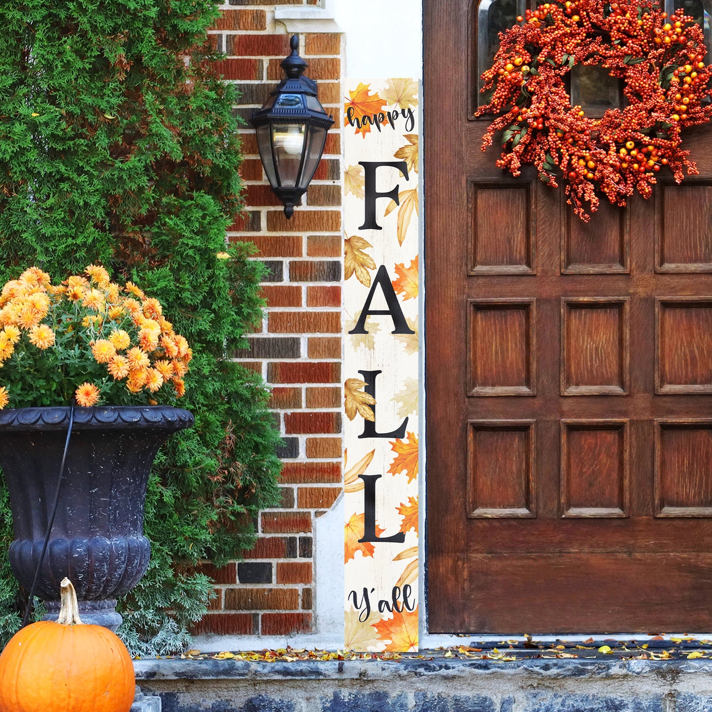 72in Fall Welcome Sign for Front Door Porch Decor - Wood Folding Giant Board