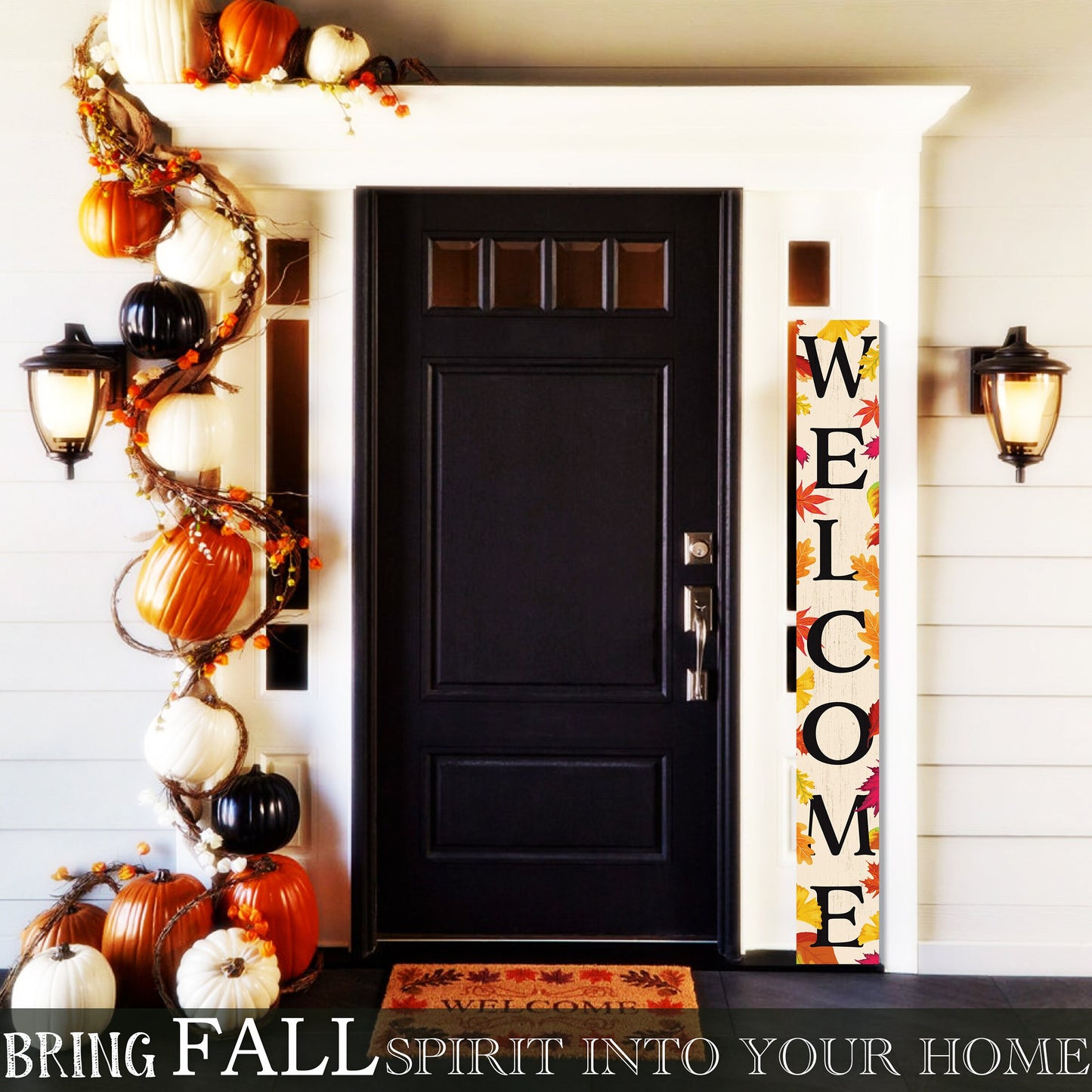 72in Fall Welcome Sign | Front Door Display | Perfect for Porch Decor | Ideal for Autumn Celebrations