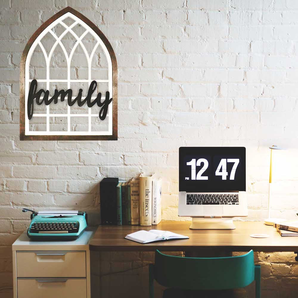 Interchangeable Arch Shaped Wall Decor, Framed Wall Art, Modern Farmhouse Wood Wall Window Arches, Indoor Outdoor Decoration