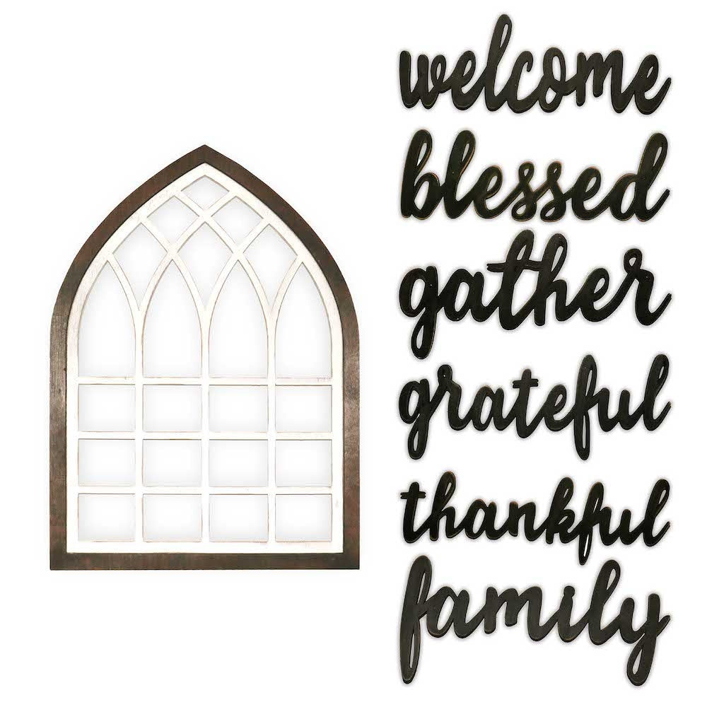 Interchangeable Arch Shaped Wall Decor, Framed Wall Art, Modern Farmhouse Wood Wall Window Arches, Indoor Outdoor Decoration