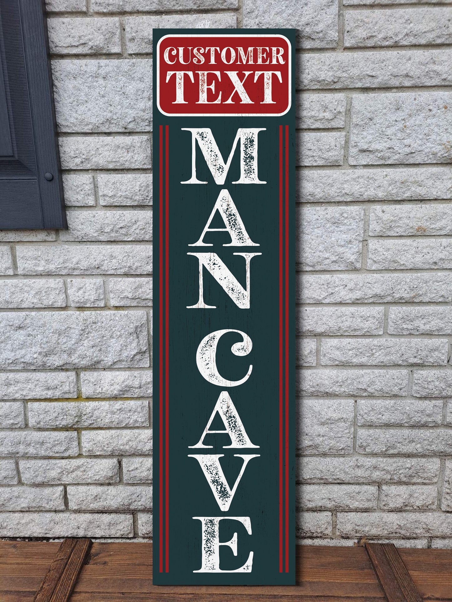 36in Personalized Man Cave Wooden Sign, Ideal for Gaming Room, Bar, Relaxation Area, Custom Wall Decor, Unique Gift