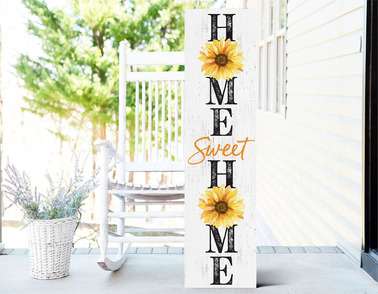 Watercolor Sunflower Summer Porch Sign | Multi Sizes | Perfect for Porch, Yard, Garden, or Front Door