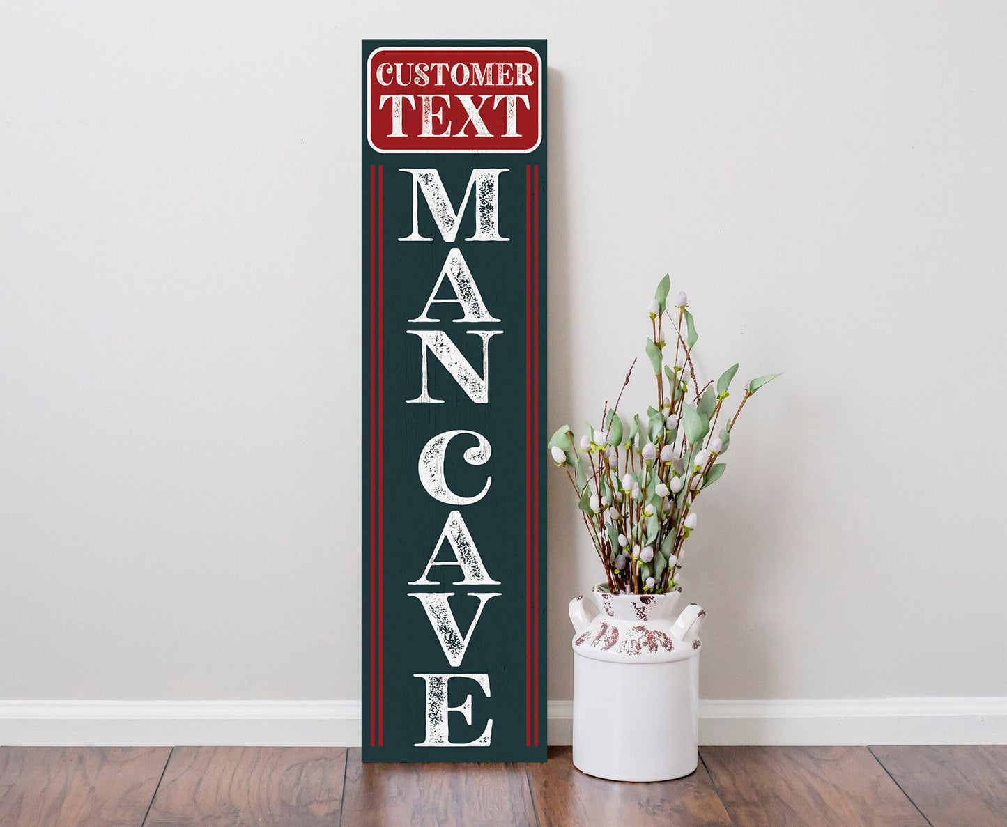36in Personalized Man Cave Wooden Sign, Ideal for Gaming Room, Bar, Relaxation Area, Custom Wall Decor, Unique Gift
