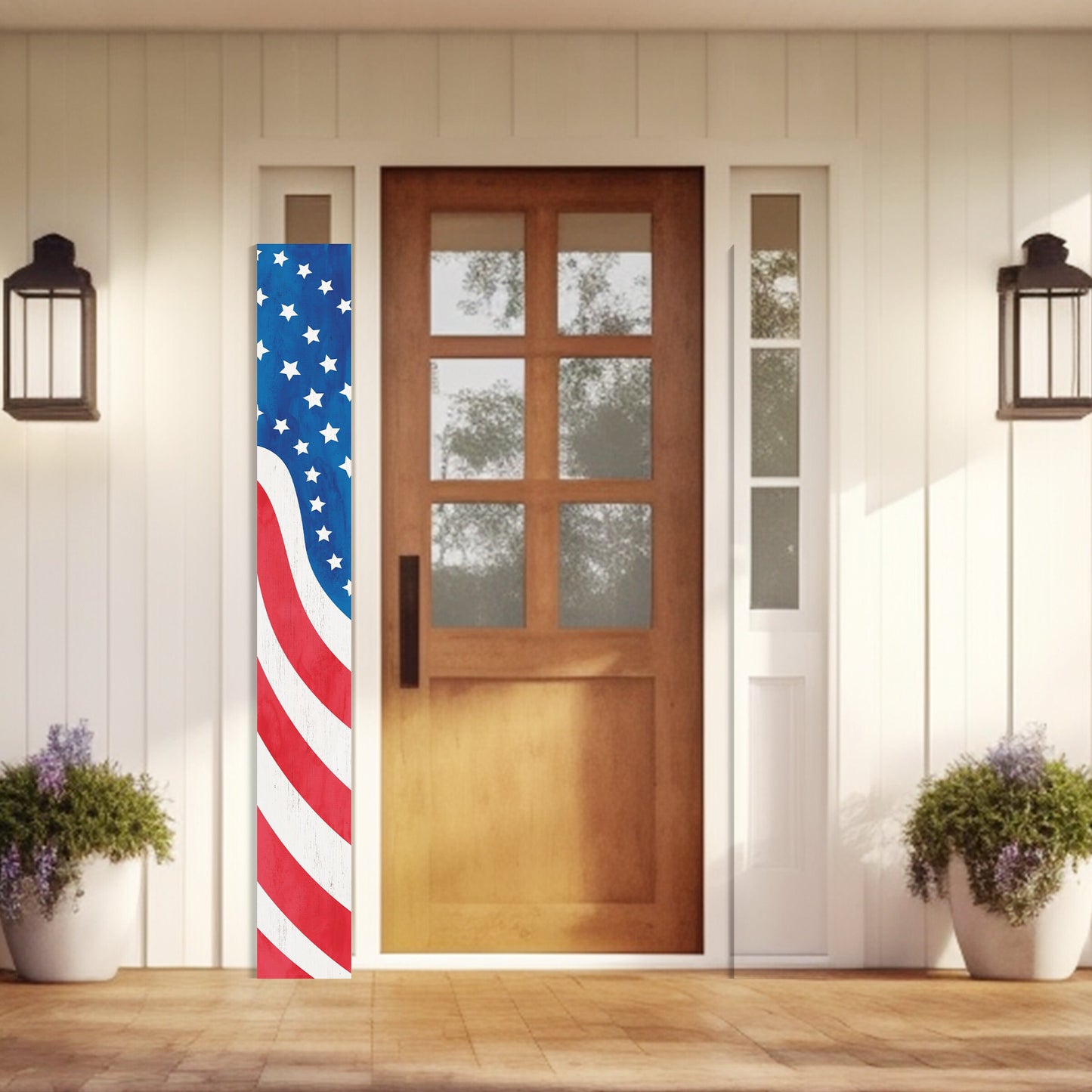 72in 4th of July Wooden Porch Sign - Patriotic Decor to Celebrate Independence Day with Style