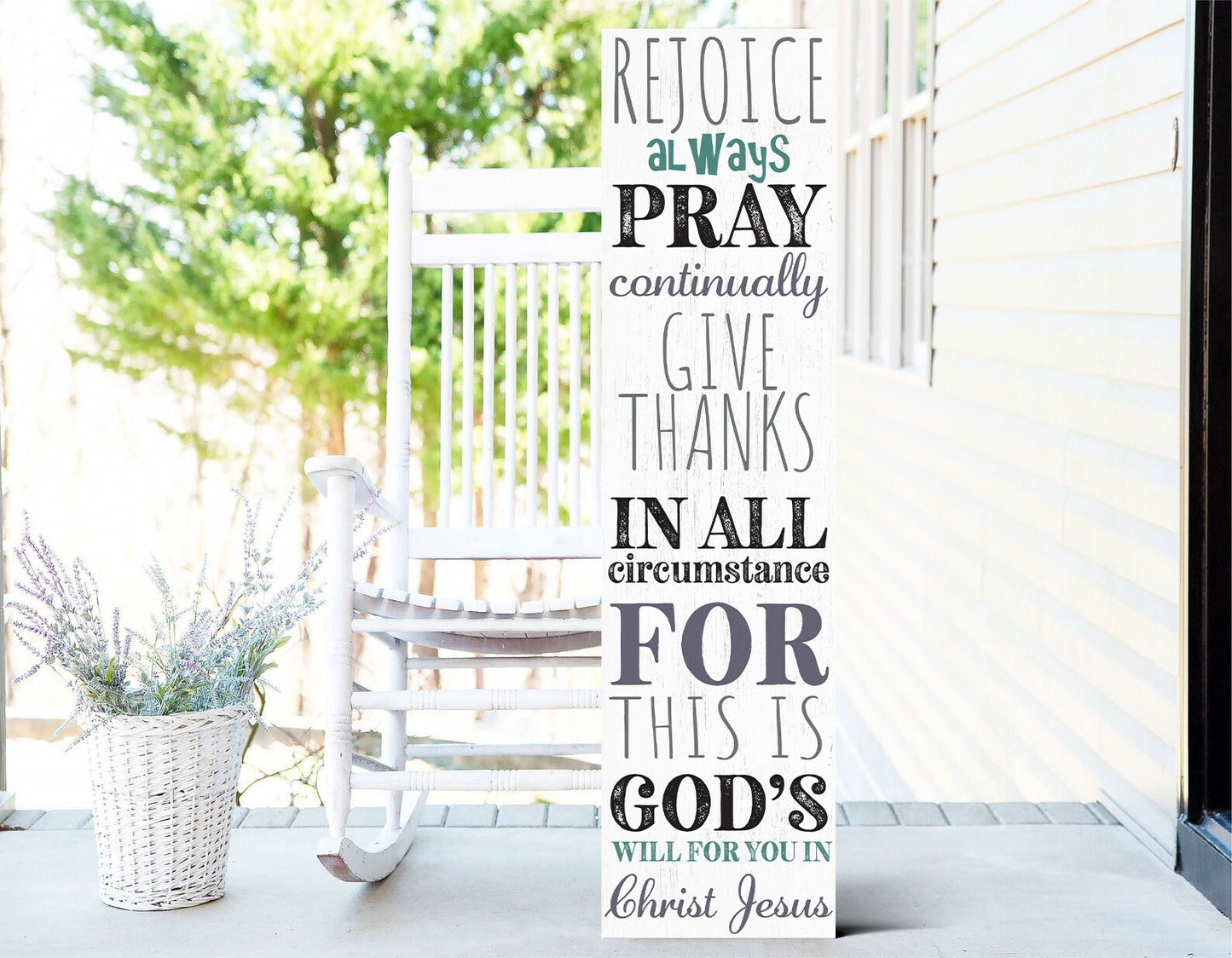 36in Christian Motivational Wooden Porch Sign | Inspirational Front Door Wall Decor | Uplift Atmosphere with Positive Messages