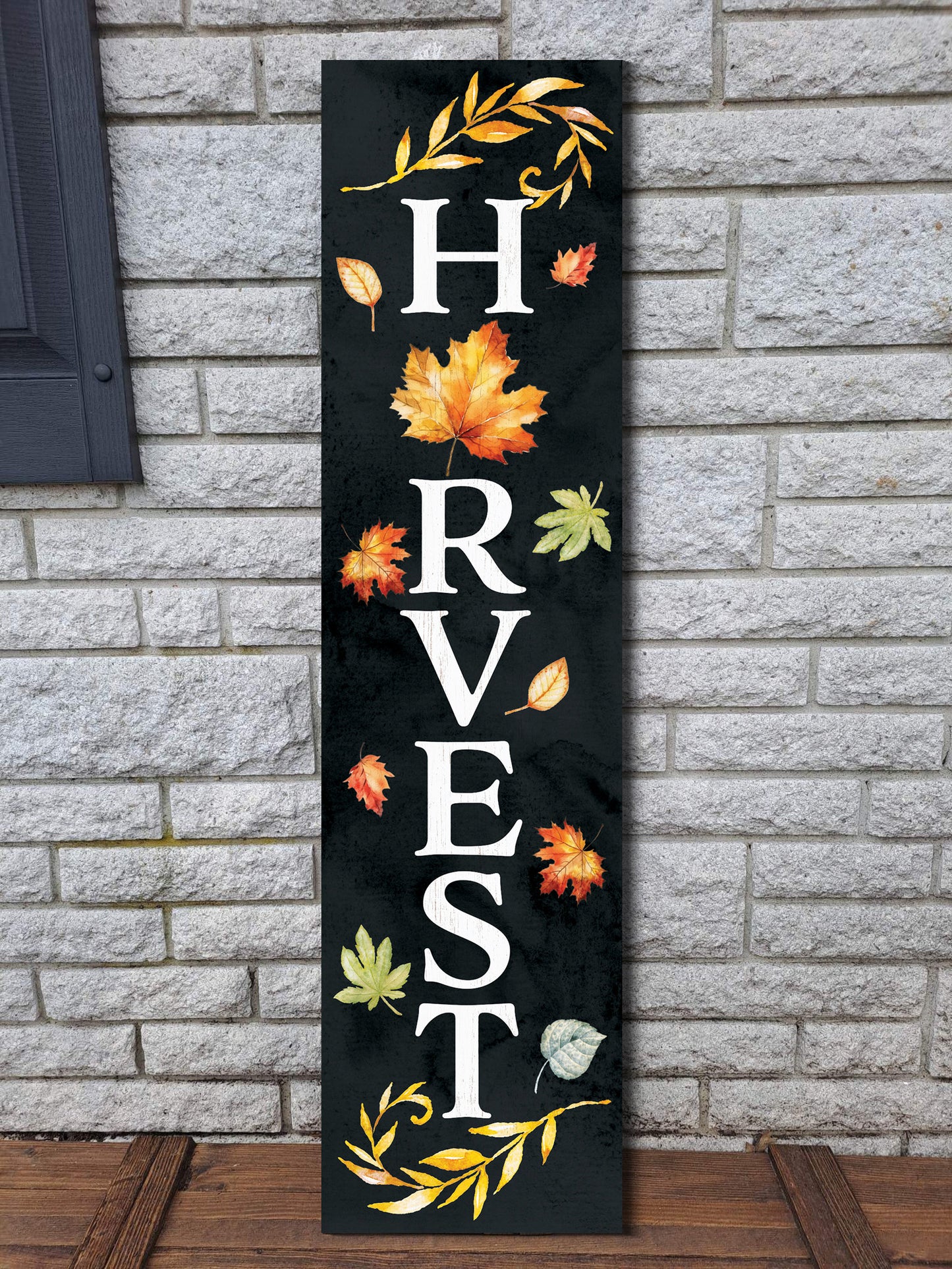 36in "Harvest" Fall Porch Sign | Front Door Decor | Autumn Celebrations Sign | Vintage Farmhouse Decor | Seasonal Outdoor Decoration