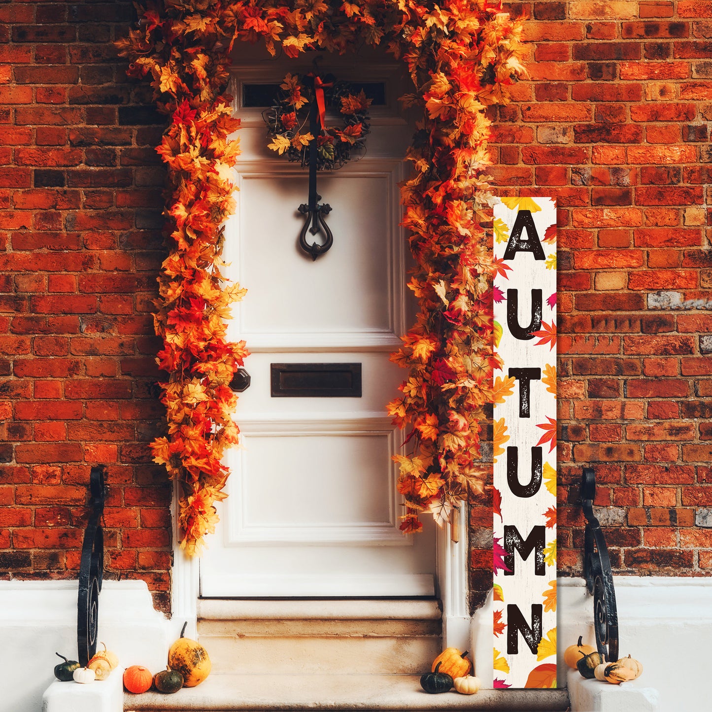 72in Autumn Fall Porch Sign | Front Door Display | Ideal Porch Decor | Perfect for Autumn Celebrations