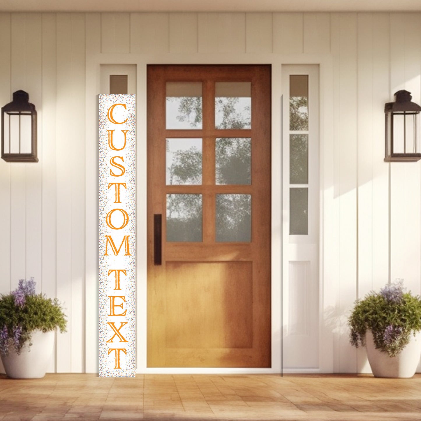72in foldable Personalized Party Welcome Porch Sign for front door