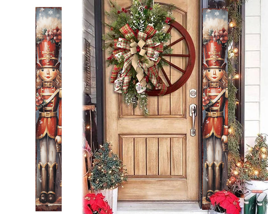 72in Girl Nutcracker Christmas Porch Sign - Festive Outdoor Decor
