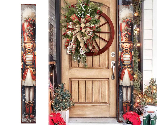 72in Pink Girl Nutcracker Christmas Entryway & Porch Decor