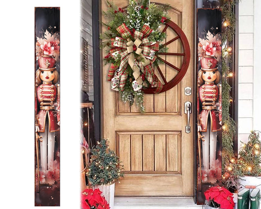 Classic Nutcracker Girl Porch Sign | Farmhouse Christmas Decor Gift