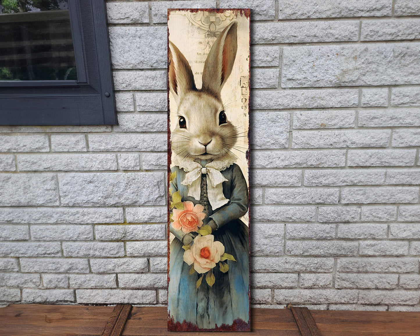 36in Modern Farmhouse Easter Sign for Front Porch Sign | Easter Outdoor Decor for Front Door