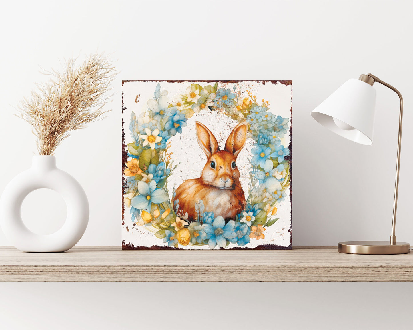 12in Easter Day Canvas Sign | UV Print | Vintage Modern Decor | Ideal for Mantel and Entryway