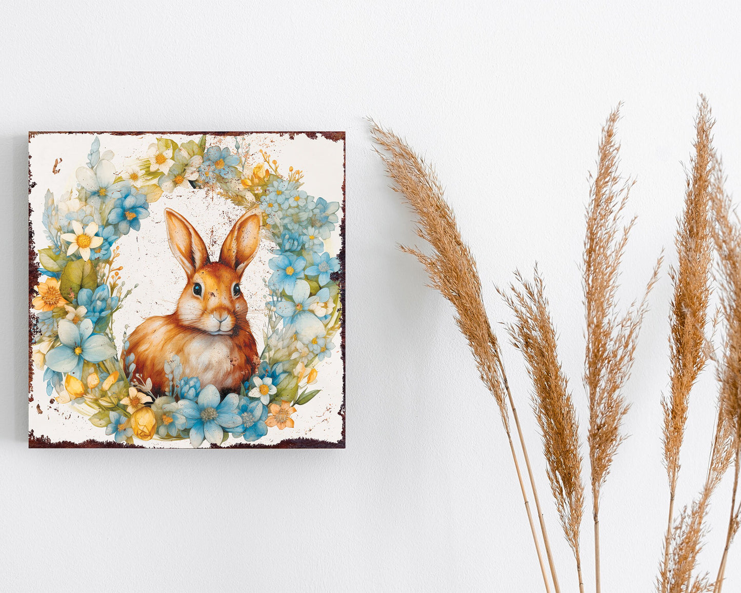 12in Easter Day Canvas Sign | UV Print | Vintage Modern Decor | Ideal for Mantel and Entryway
