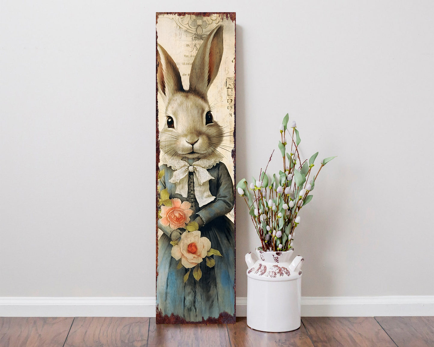 36in Modern Farmhouse Easter Sign for Front Porch Sign | Easter Outdoor Decor for Front Door