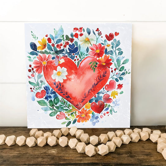 Valentine Wall Decor | Vintage Valentine’s Canvas | Modern Farmhouse Mantel Entryway Decor | Valentine’s Day Decoration | 3 Sizes (Copy)