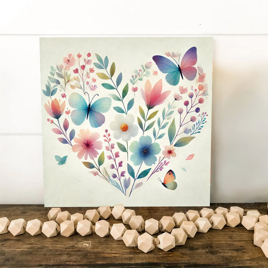 Valentine Wall Decor | Vintage Valentine’s Canvas | Modern Farmhouse Mantel Entryway Decor | Valentine’s Day Decoration | 3 Sizes (Copy)