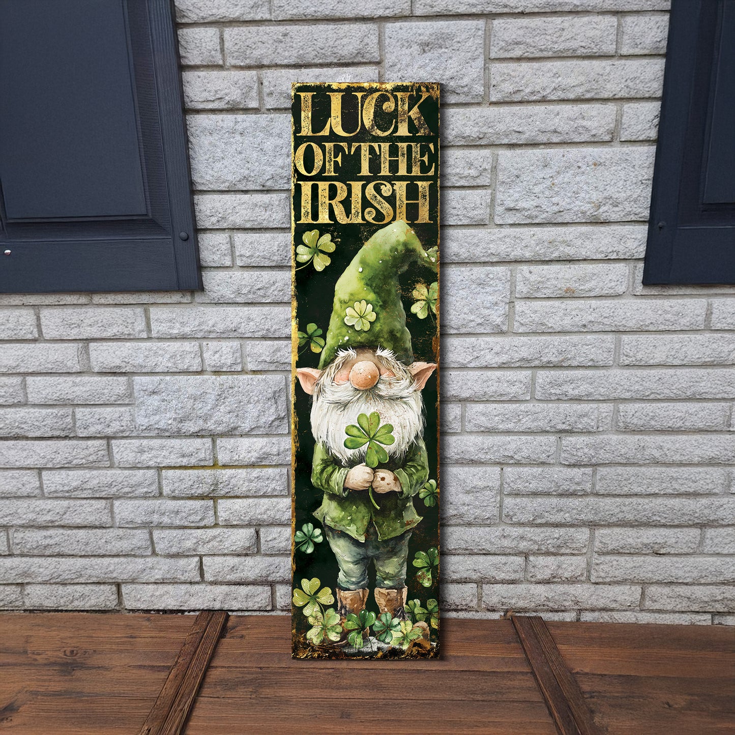 Luck Of The Irish St. Patrick’s Day Porch Sign | Wooden Entryway Decor | UV Print | Front Porch Plaque | Festive Home Decor | 3 Sizes