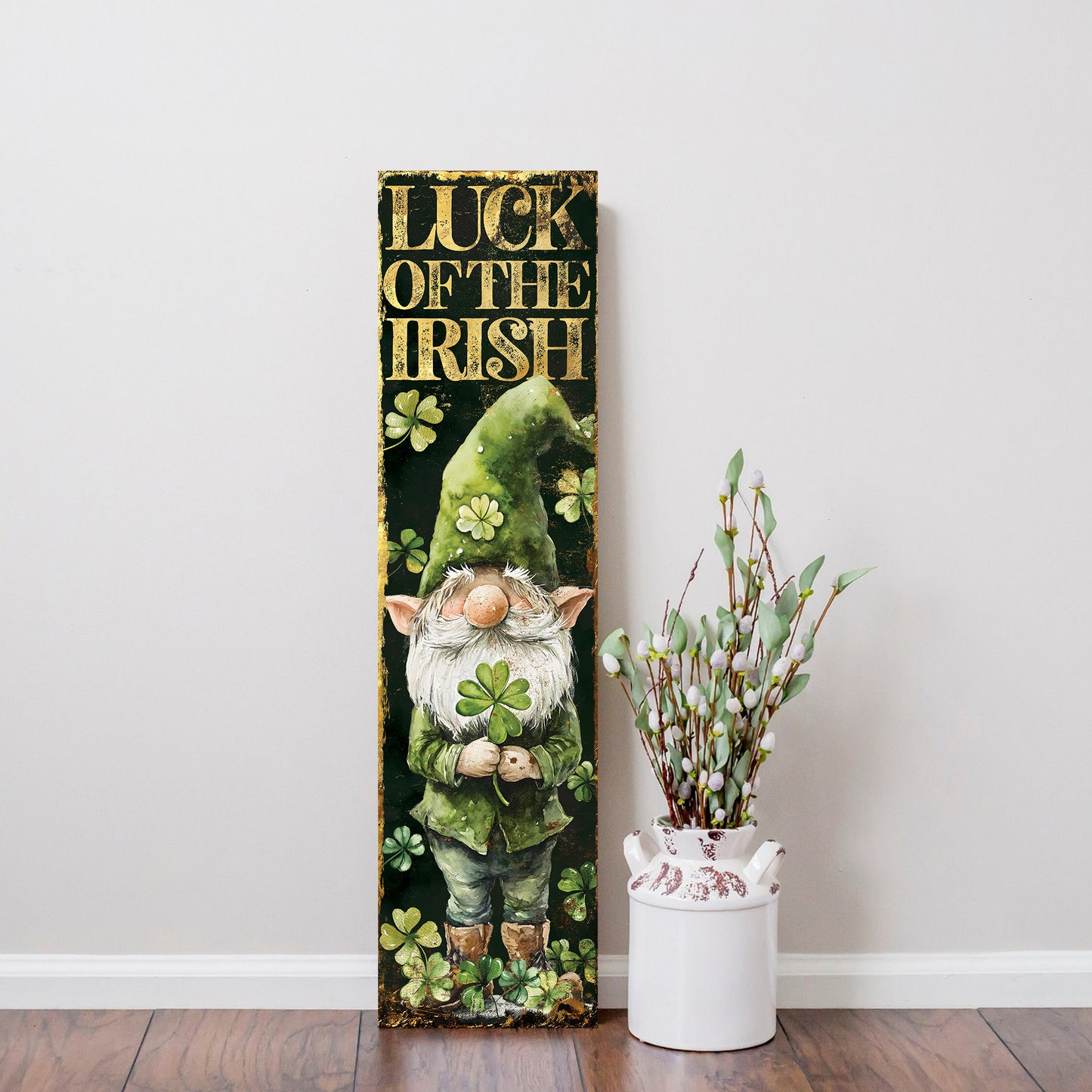 Luck Of The Irish St. Patrick’s Day Porch Sign | Wooden Entryway Decor | UV Print | Front Porch Plaque | Festive Home Decor | 3 Sizes