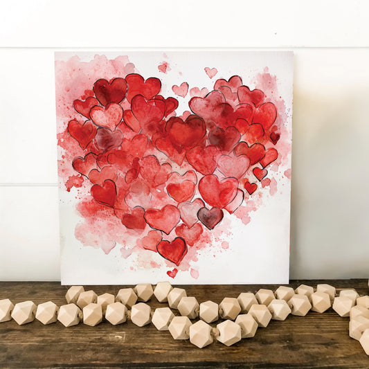 Valentine’s Day Decor Art | UV Print Wall Decor | Love-Themed Modern Indoor Wall Art | Celebration Valentine’s Decor | 3 Sizes