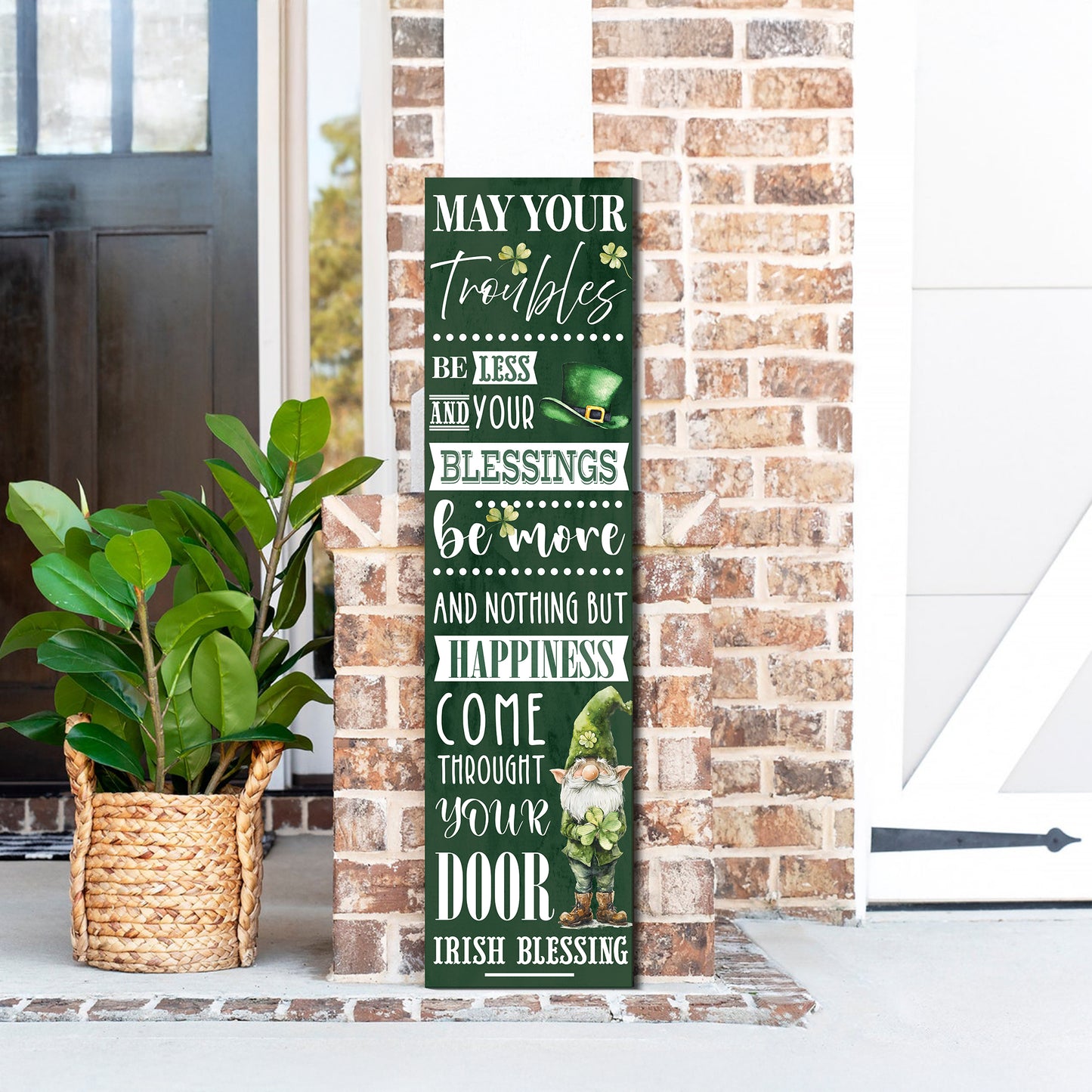 Irish Blessing St. Patrick’s Day Porch Sign | Wooden Entryway Decor | UV Print | Front Porch Plaque | Festive Home Decor | 3 Sizes