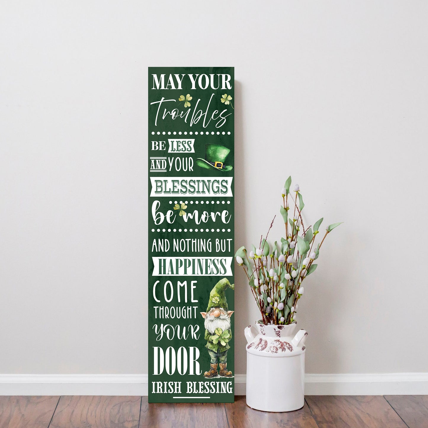 Irish Blessing St. Patrick’s Day Porch Sign | Wooden Entryway Decor | UV Print | Front Porch Plaque | Festive Home Decor | 3 Sizes