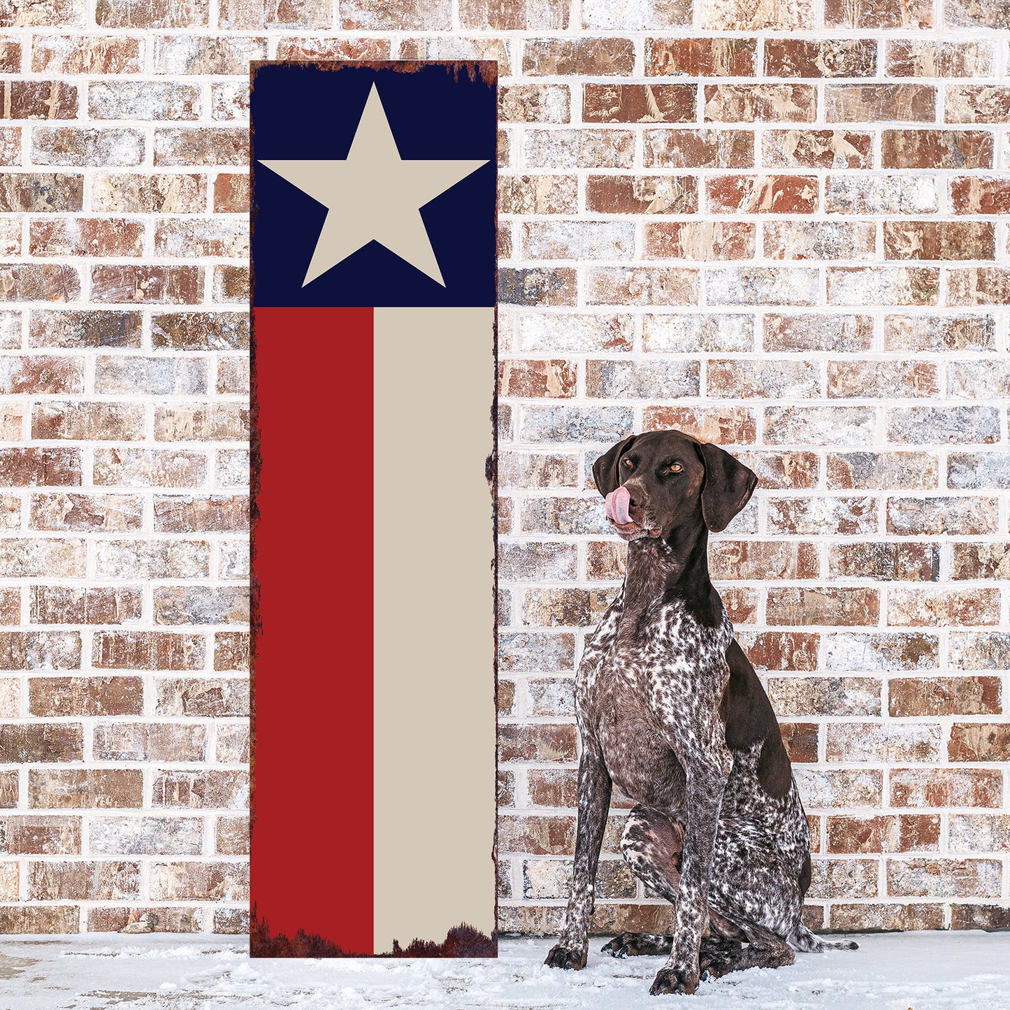 4th of July Texas Flag Porch Sign | Vertical Entryway Decor | UV Printed Patriotic Porch Sign | Seasonal Outdoor Decor | Multi Sizes