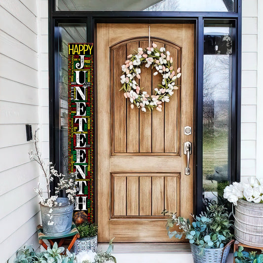 72in Juneteenth Porch Sign | Juneteenth Outdoor Decor | Perfect for Porch, Yard, Garden, or Front Door