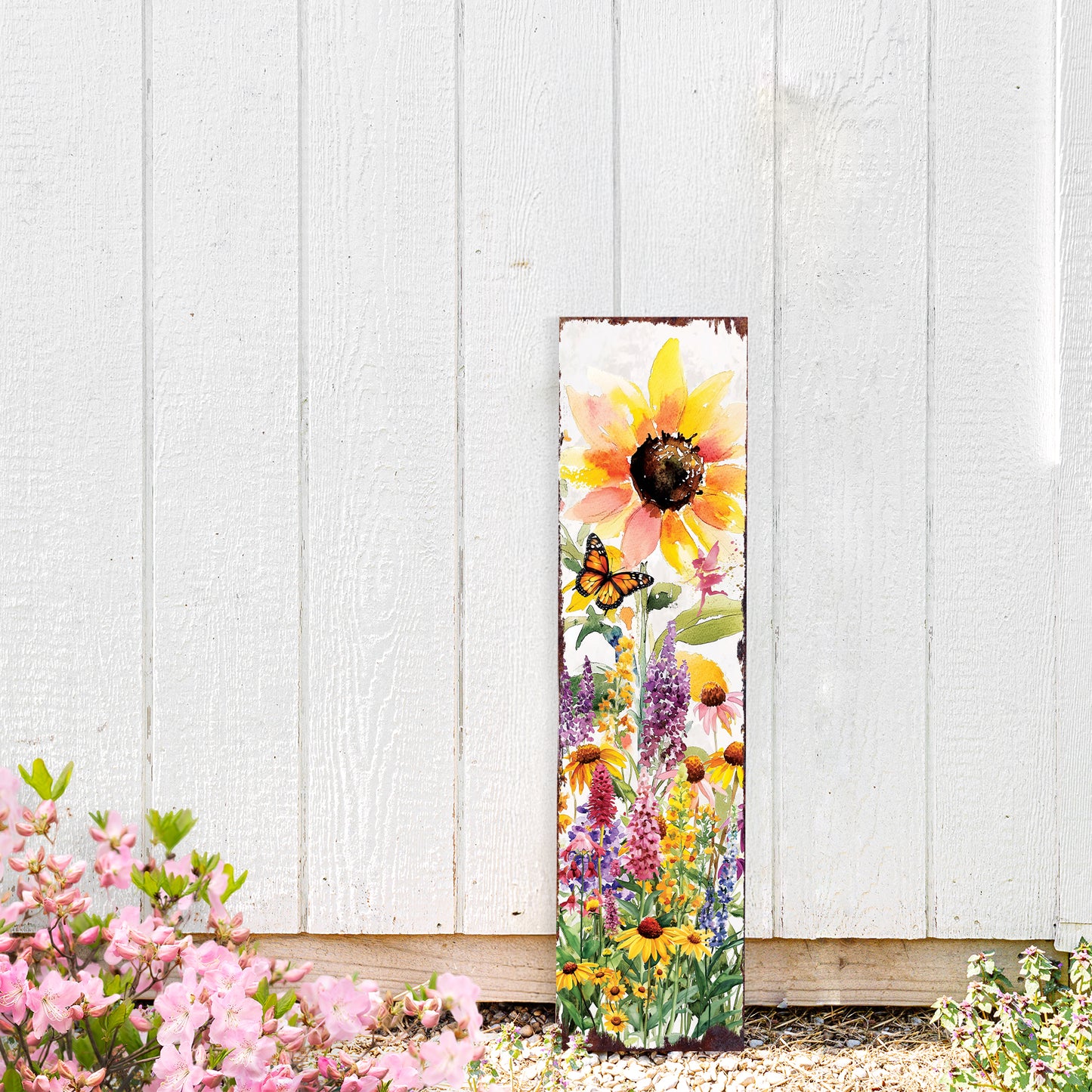 Summer Wildflowers Porch Sign | Wildflower Garden Design | UV Print | Multi Sizes for Front Porch Decor