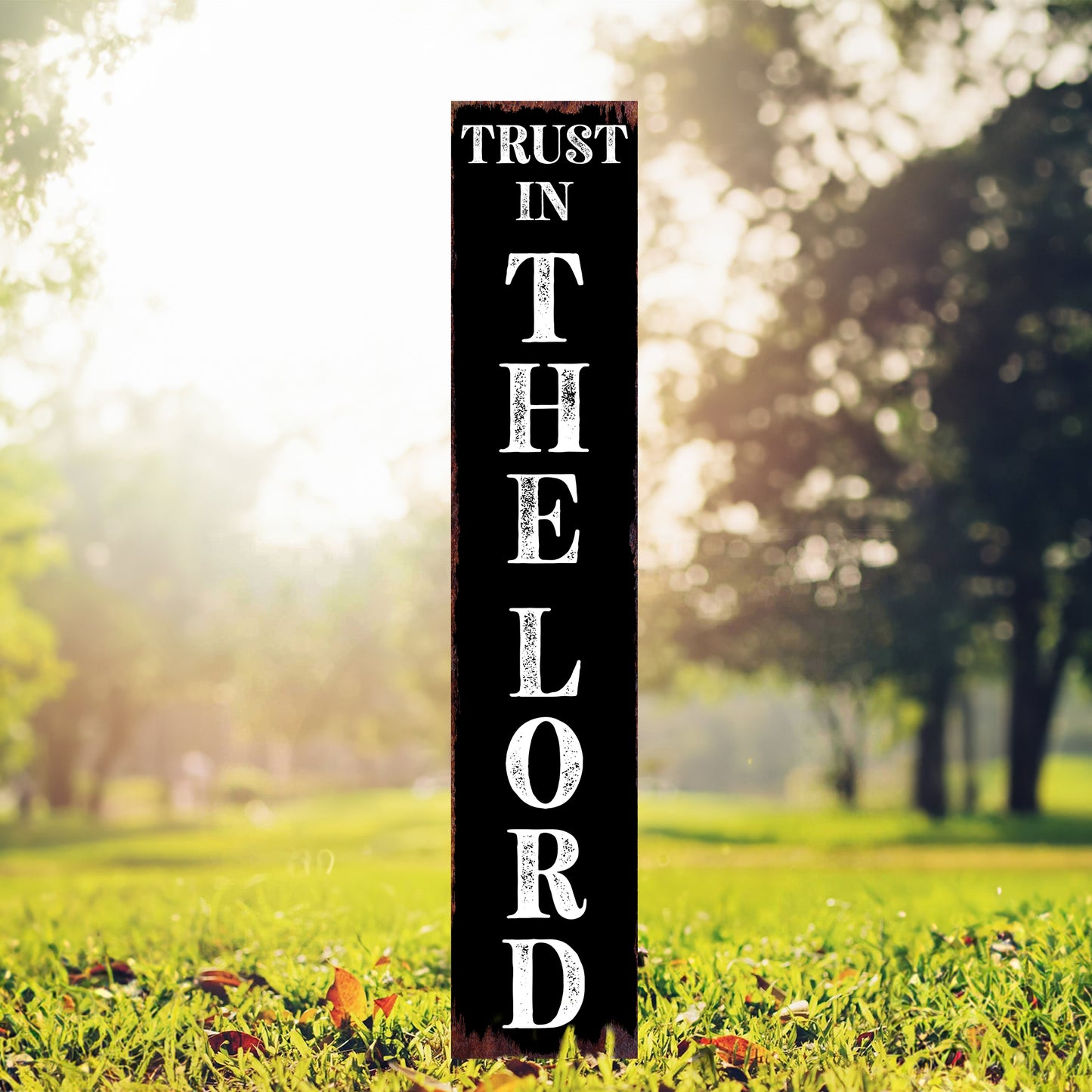 Christian Yard Sign | “Trust in the Lord” Inspirational Garden Stake | Outdoor Faith-Based Porch, Lawn & Garden Décor