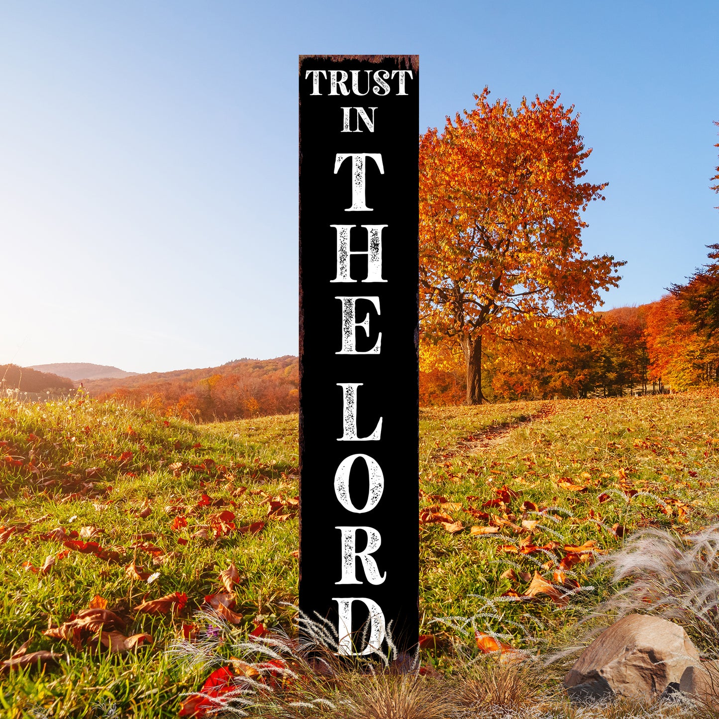 Christian Yard Sign | “Trust in the Lord” Inspirational Garden Stake | Outdoor Faith-Based Porch, Lawn & Garden Décor