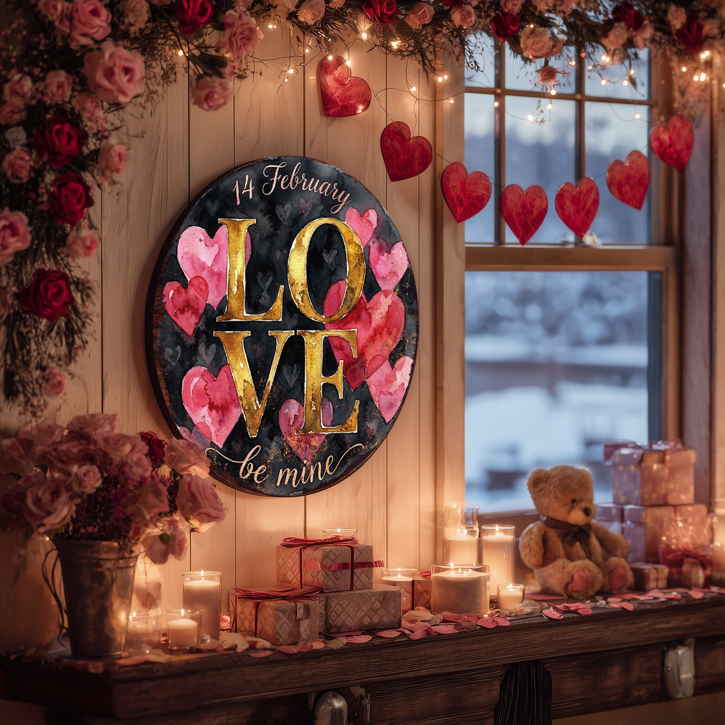 Rustic Valentine's Heart Wall Art | Romantic Farmhouse Home Decor
