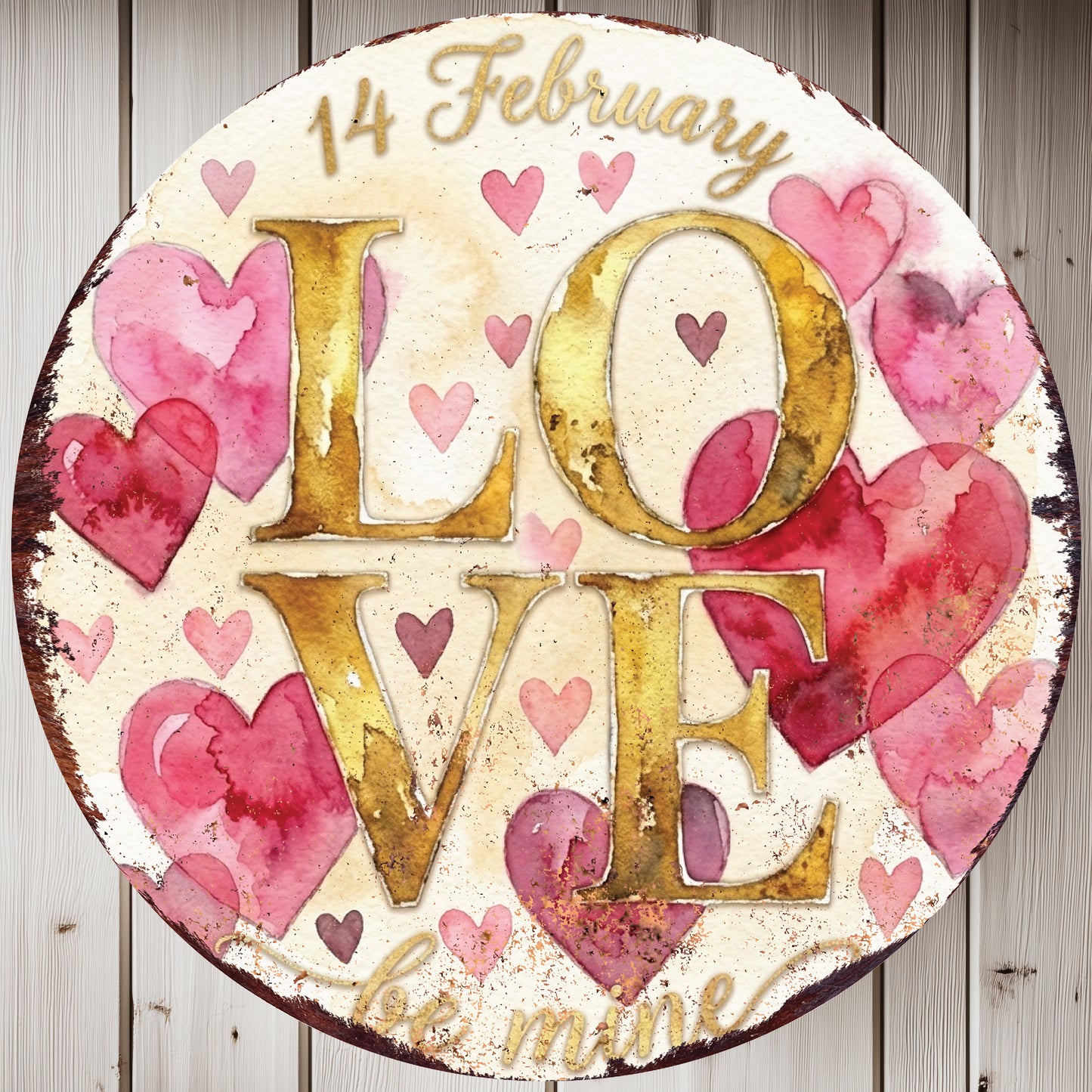 Valentine Rustic Heart Wall Art | Farmhouse Love Decor