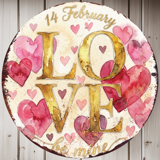 Valentine Rustic Heart Wall Art | Farmhouse Love Decor