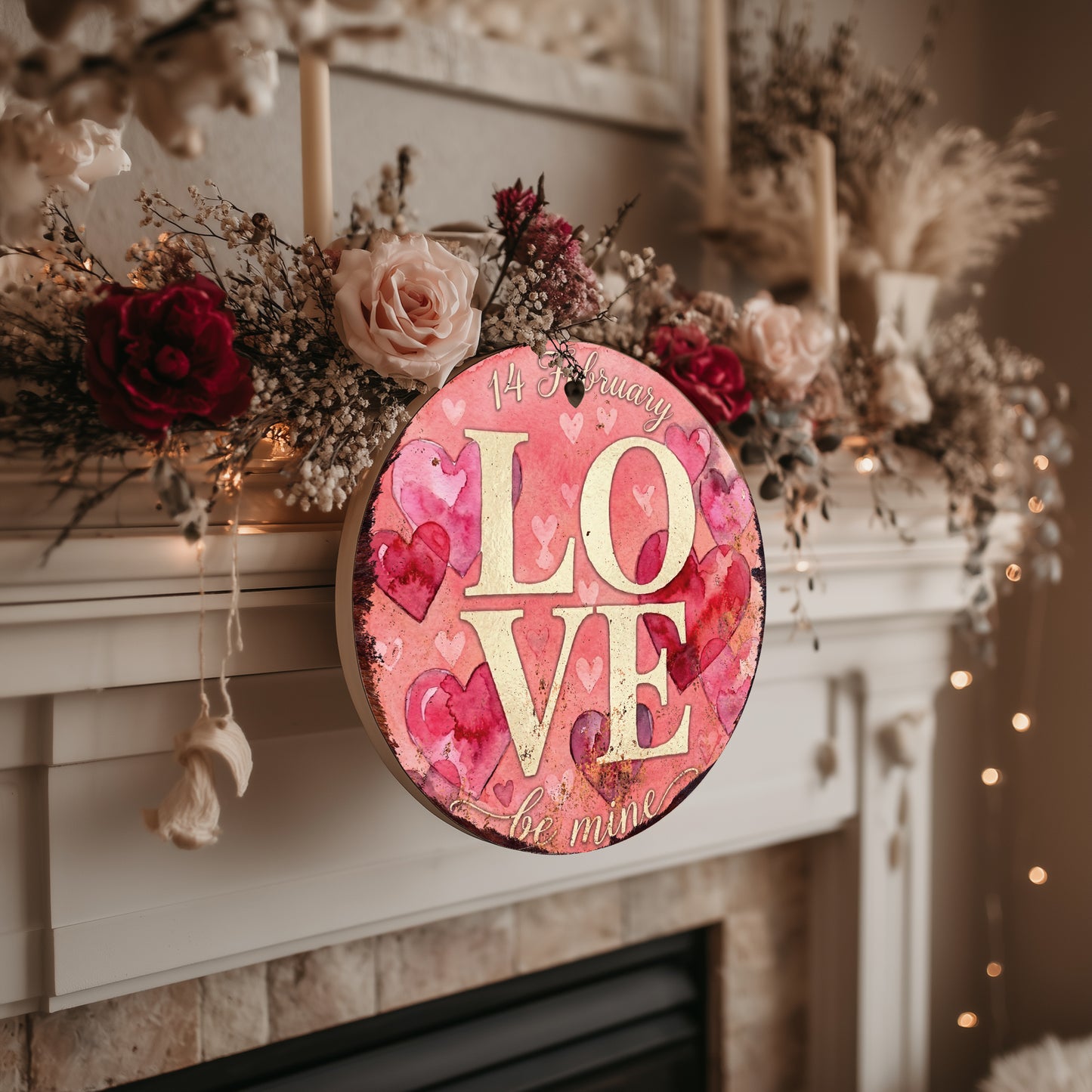 Charming Valentine Heart Wall Art | Rustic Farmhouse Love Decor