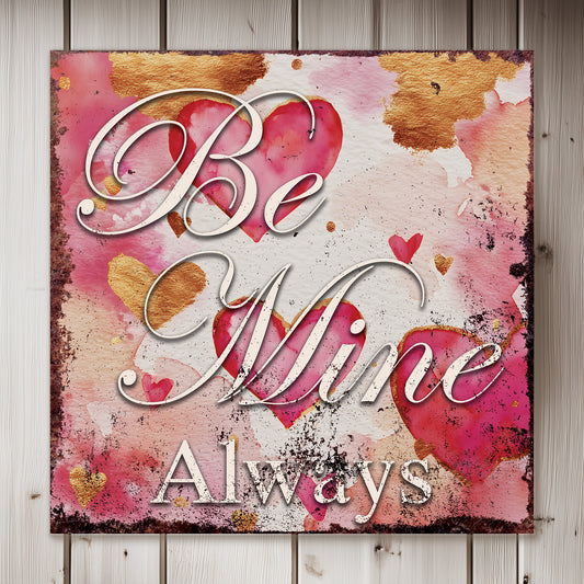 Valentine's Day Love Always Wall Canvas Decor | Romantic Home Art