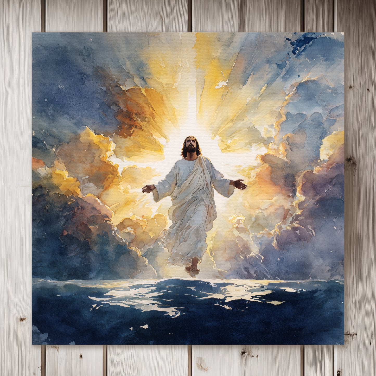 Inspirational Faith Canvas Wall Art | Serene Modern Home Decor