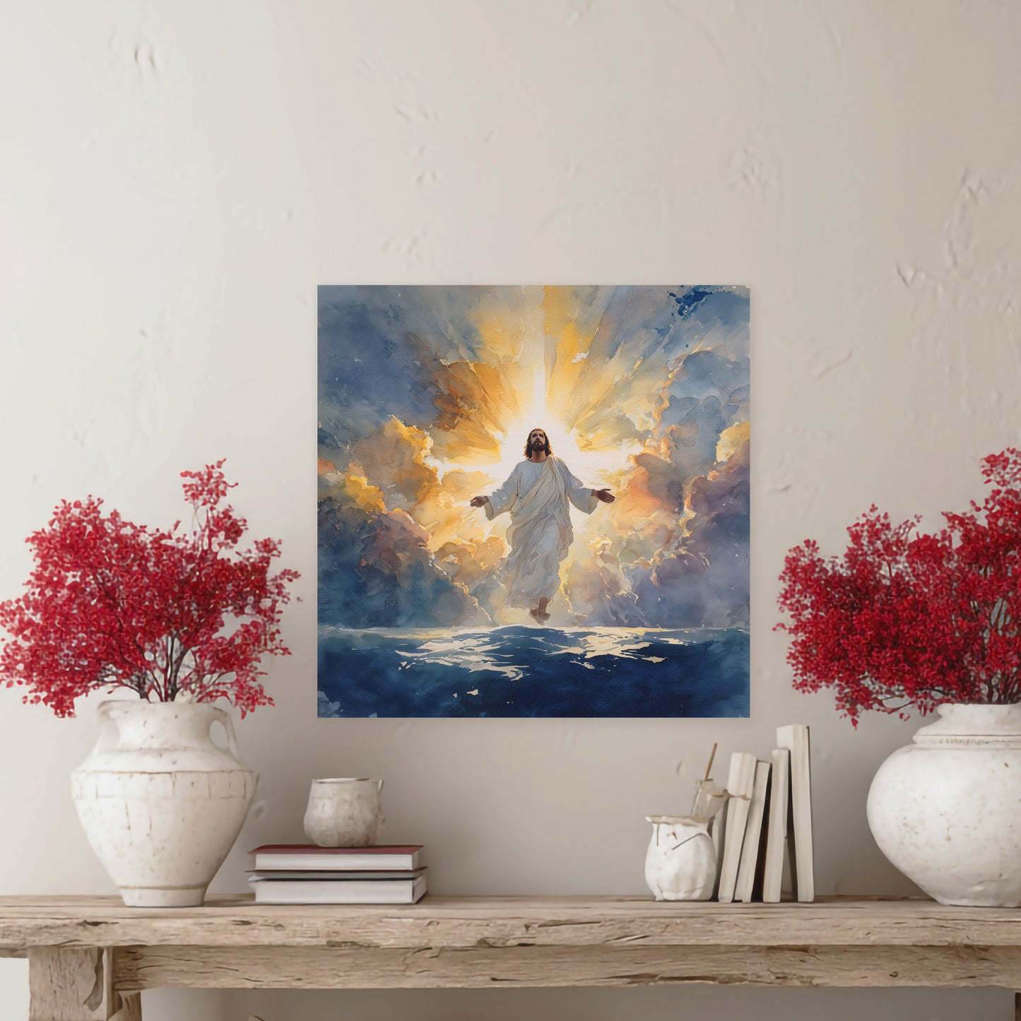 Inspirational Faith Canvas Wall Art | Serene Modern Home Decor
