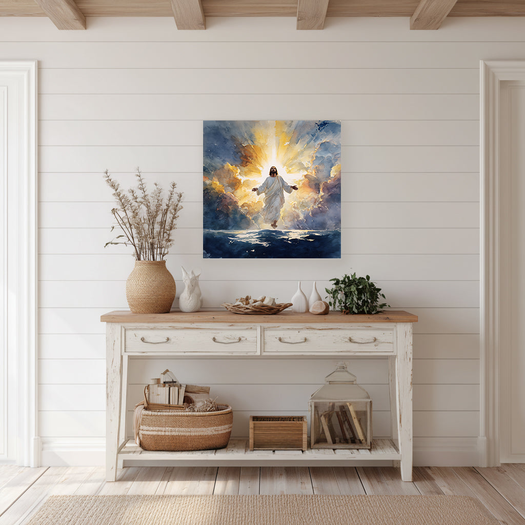 Inspirational Faith Canvas Wall Art | Serene Modern Home Decor