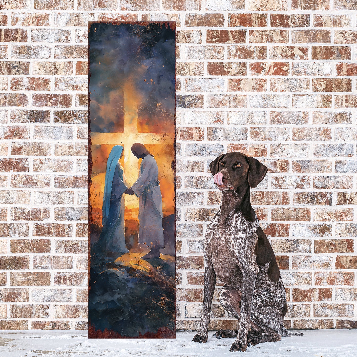 Rustic Christian Porch Sign | All-Season Faith Home Decor