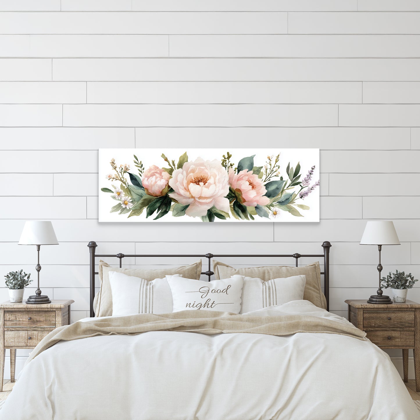 Delicate Peony Spring Wall Art Home Decor