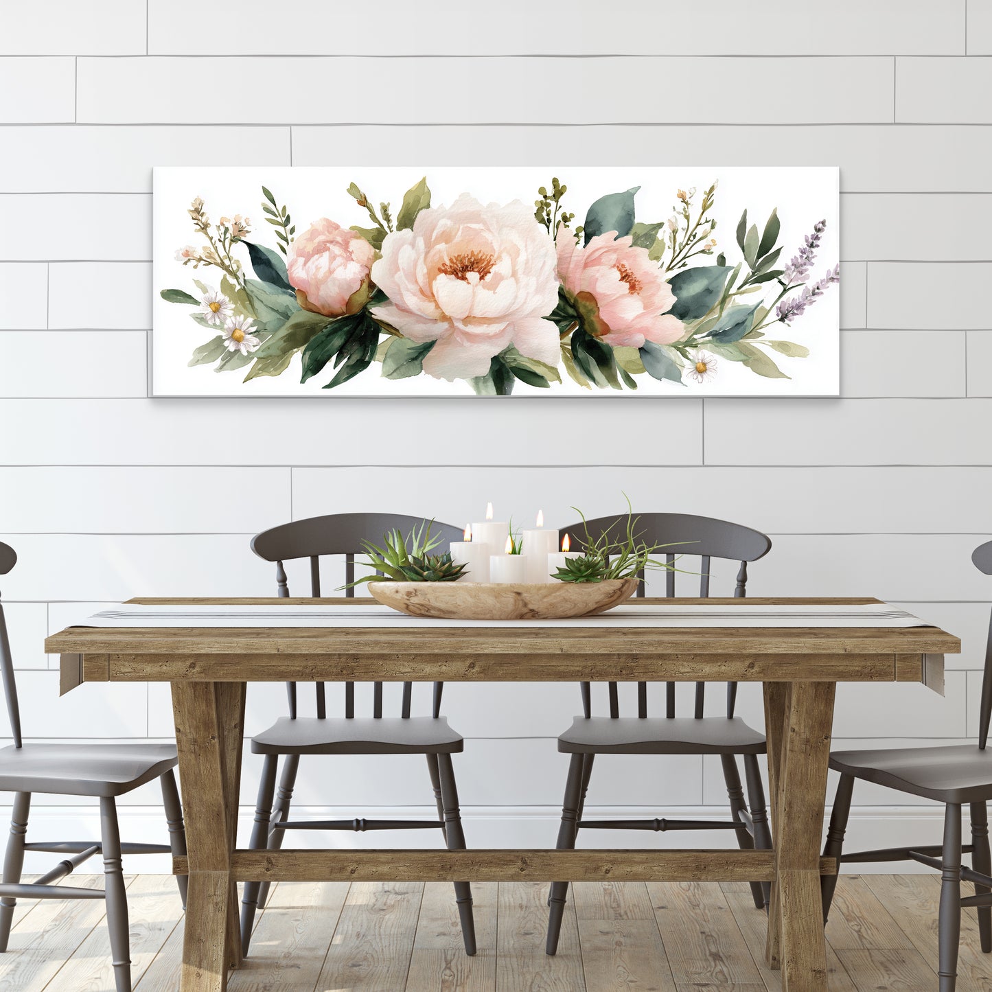 Delicate Peony Spring Wall Art Home Decor