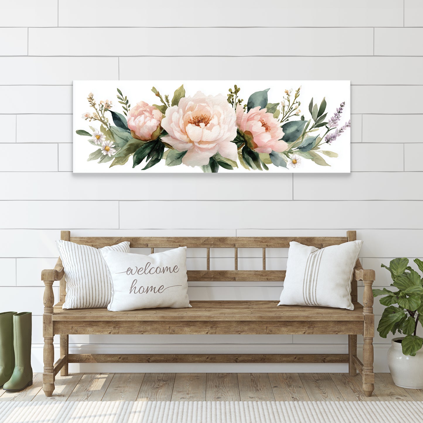 Delicate Peony Spring Wall Art Home Decor