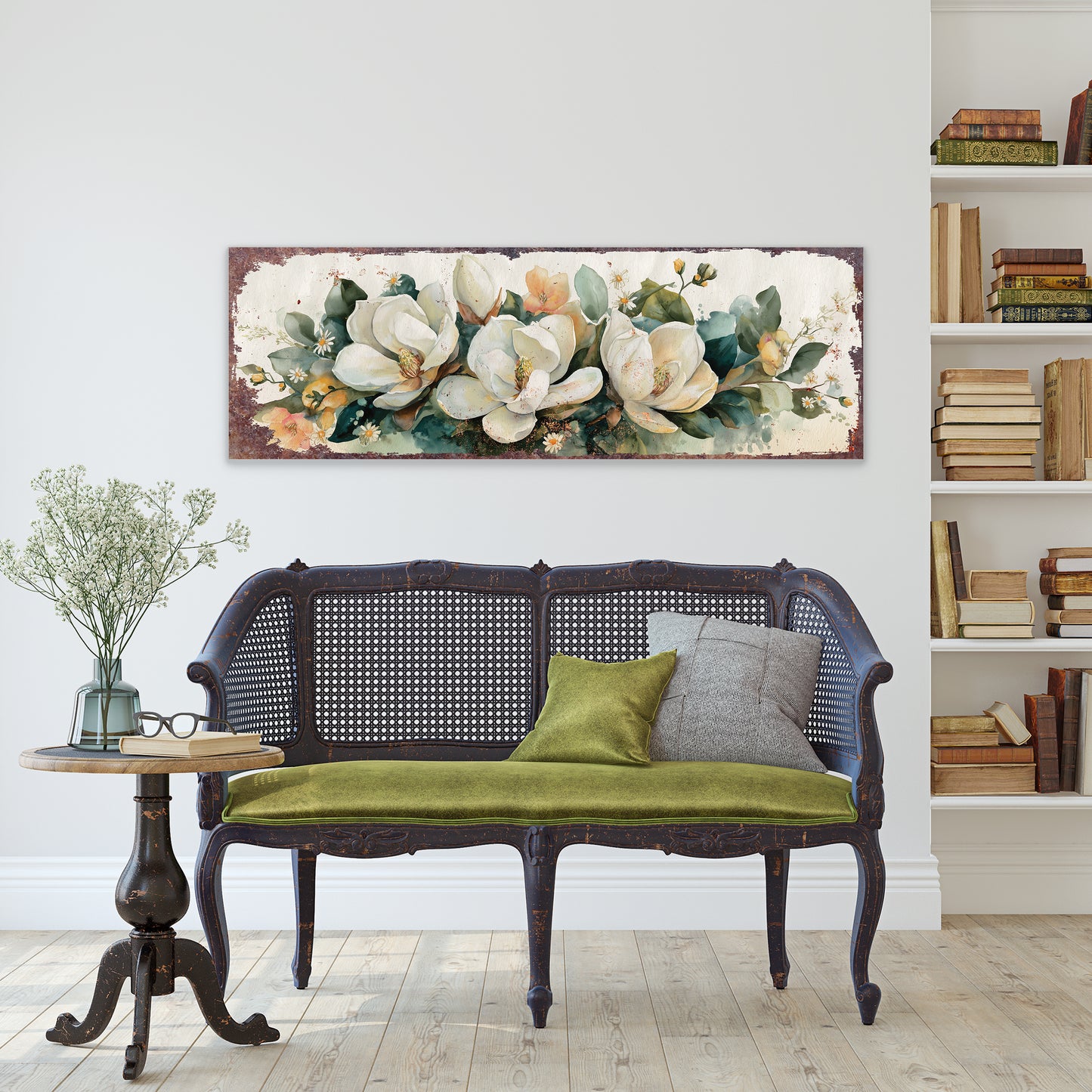 Charming Spring Magnolia Wall Art | Farmhouse Floral