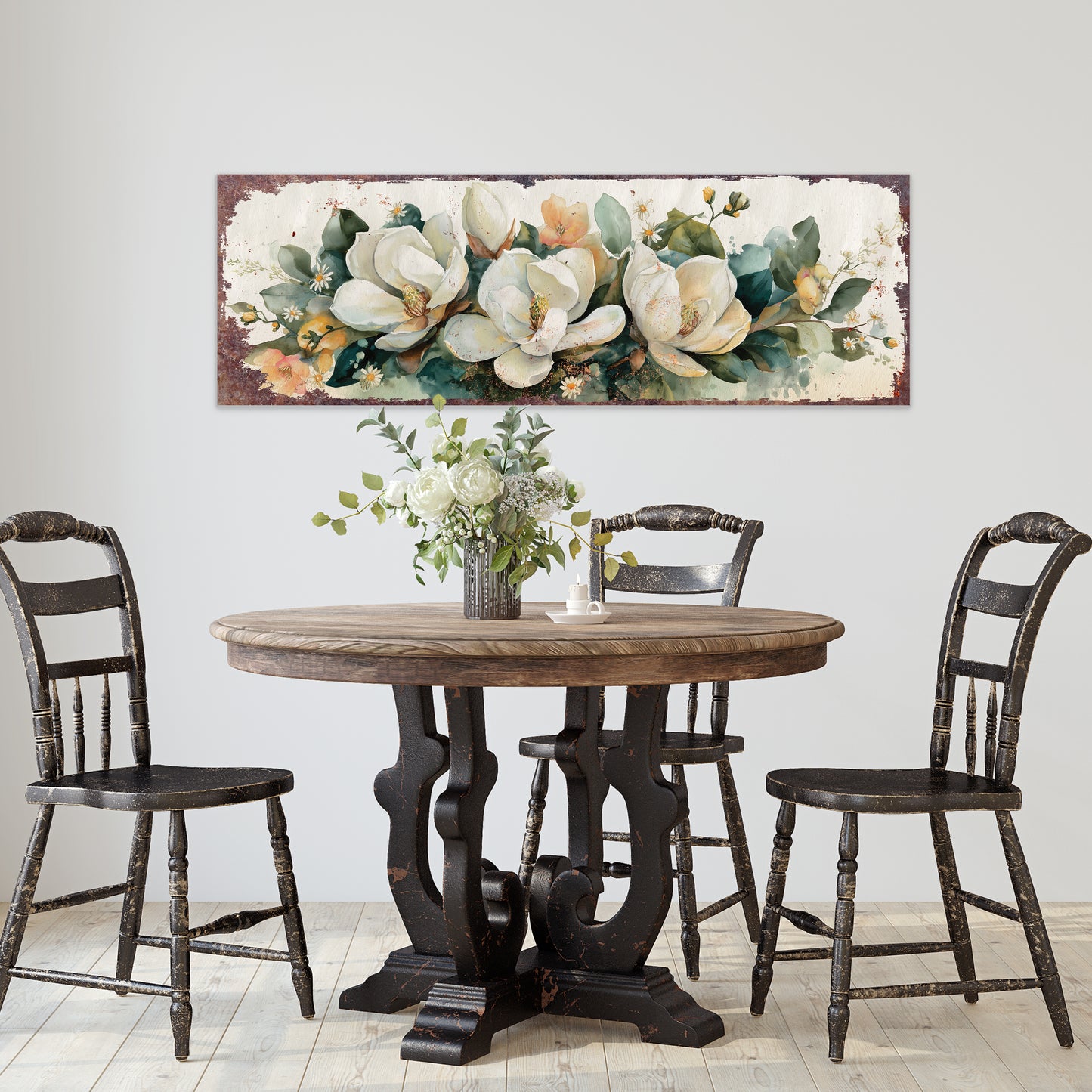 Charming Spring Magnolia Wall Art | Farmhouse Floral